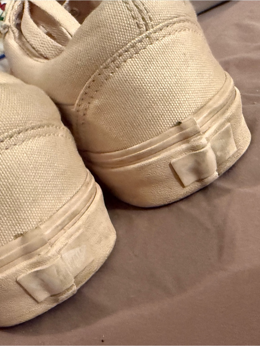Vans Low-Top Canvas Sneakers - Light Cream - Picture 6 of 7